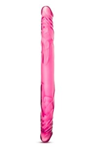Silikonski dvostruki dildo u roze boji 330740-12